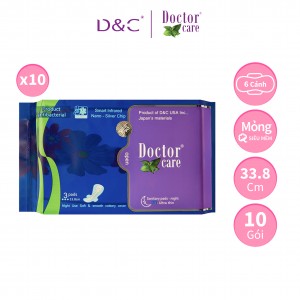 Băng vệ sinh thảo dược D&C Doctor Care ban đêm Combo 10 gói